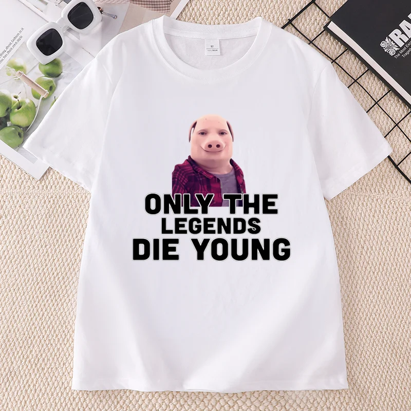 Funny John Pork Is Making T-shirts for Men Women Animal Lovers and Summer T-shirts Casual Round Neck Print Short Sleeve Tshirt