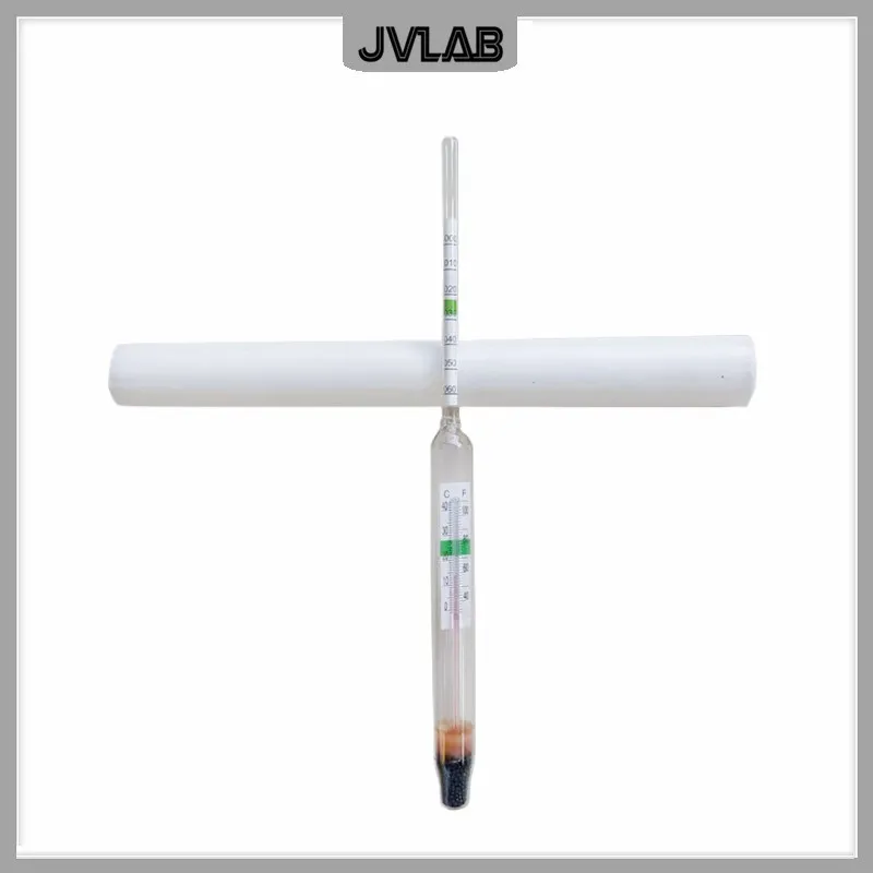 Seawater Density Meter 1.000-1.060 Seawater Salinity Meter Baume Glass Hydrometer Densitometer 2 In 1 With Thermometer 5 EA