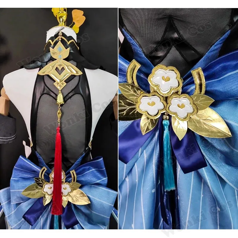 

Ganyu Cosplay Costume New Skin Dress Liyue Lantern Rite Skin Gan Yu Cosplay Game Costumes Outfits for Women