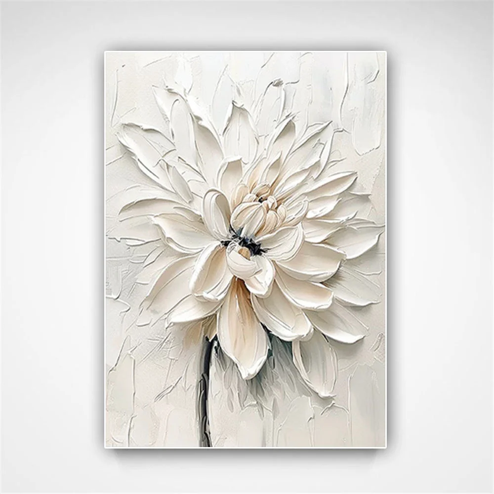 

100% hand drawn texture flower abstract oil painting original wall painting home living room decoration paint interior aesthetic