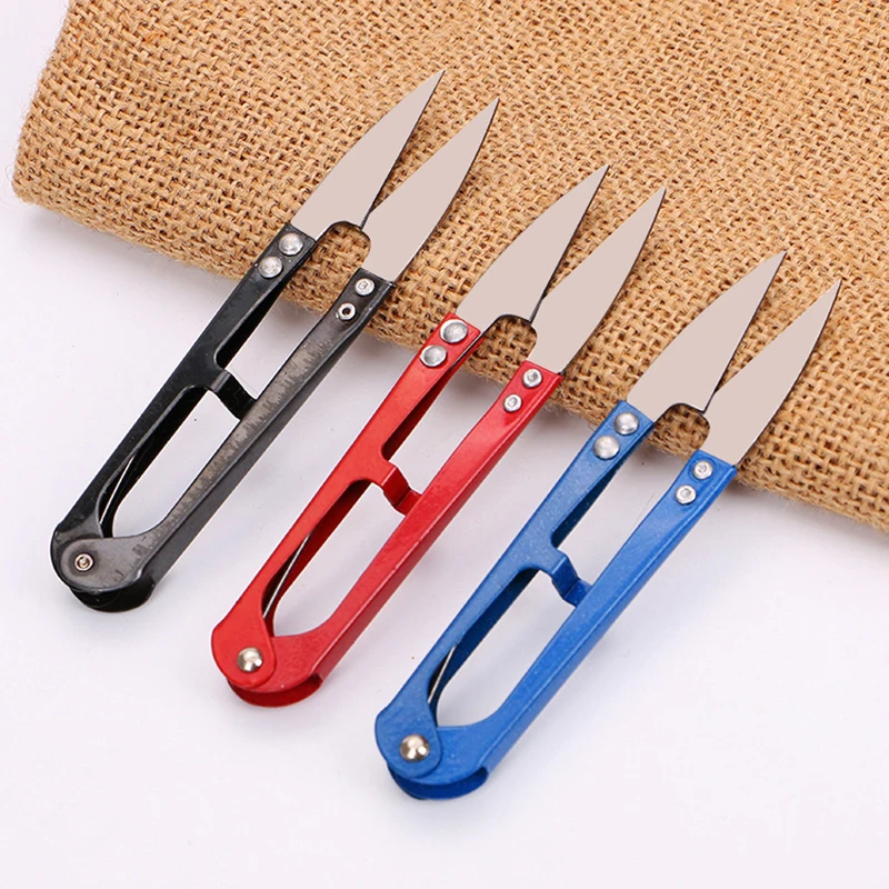 Cross Stitch Tailor Scissors Plastic Handle Sewing Snip Thread Cutter Small Embroidery Craft Cross Stitch Scissors Craft Tool
