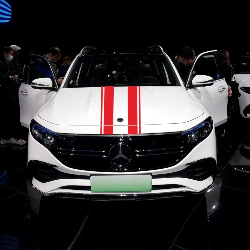 

Передняя крышка капота автомобиля, аксессуары для грузовиков, 2 шт., модная бахрома для спортивного автомобиля, наклейка на автомобиль, украшение «сделай сам», моделирование винил