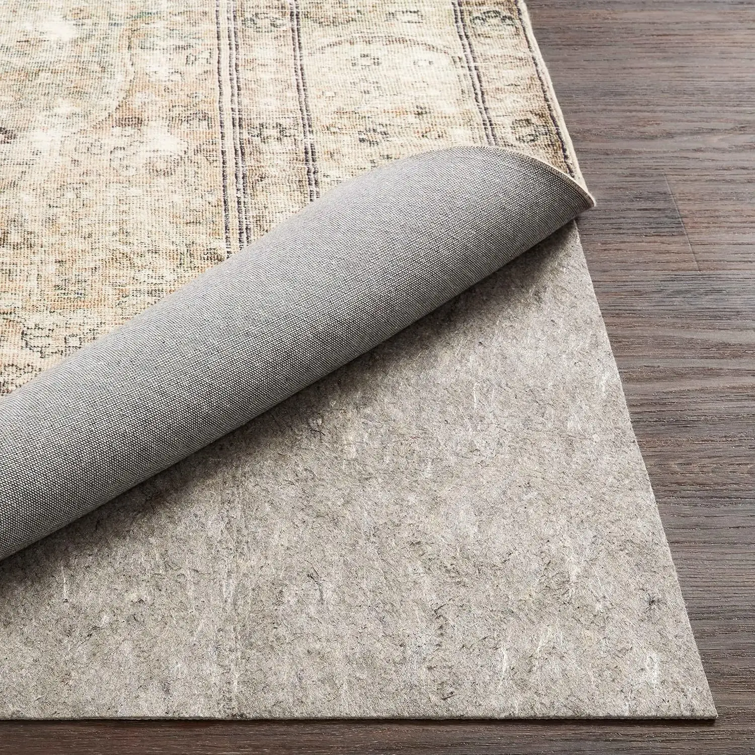 

Reversible Soft Cushion Rug Pad, 8x10 ft, Low Profile for Hardwood Carpet Tile Vinyl Multi Surface, Trim to Fit