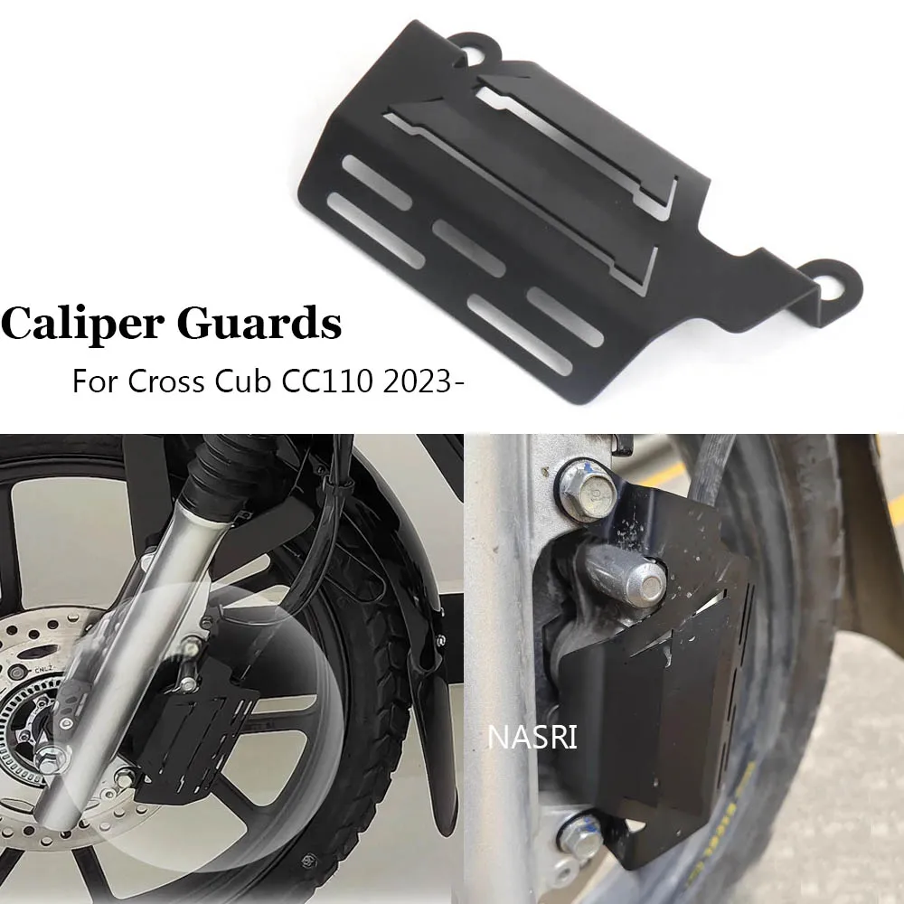 

Motorcycle Accessories Front Wheel Disc Brake Caliper Cover Guard For Honda Cross Cub 110 CC110 Fork Protection 2023 2024