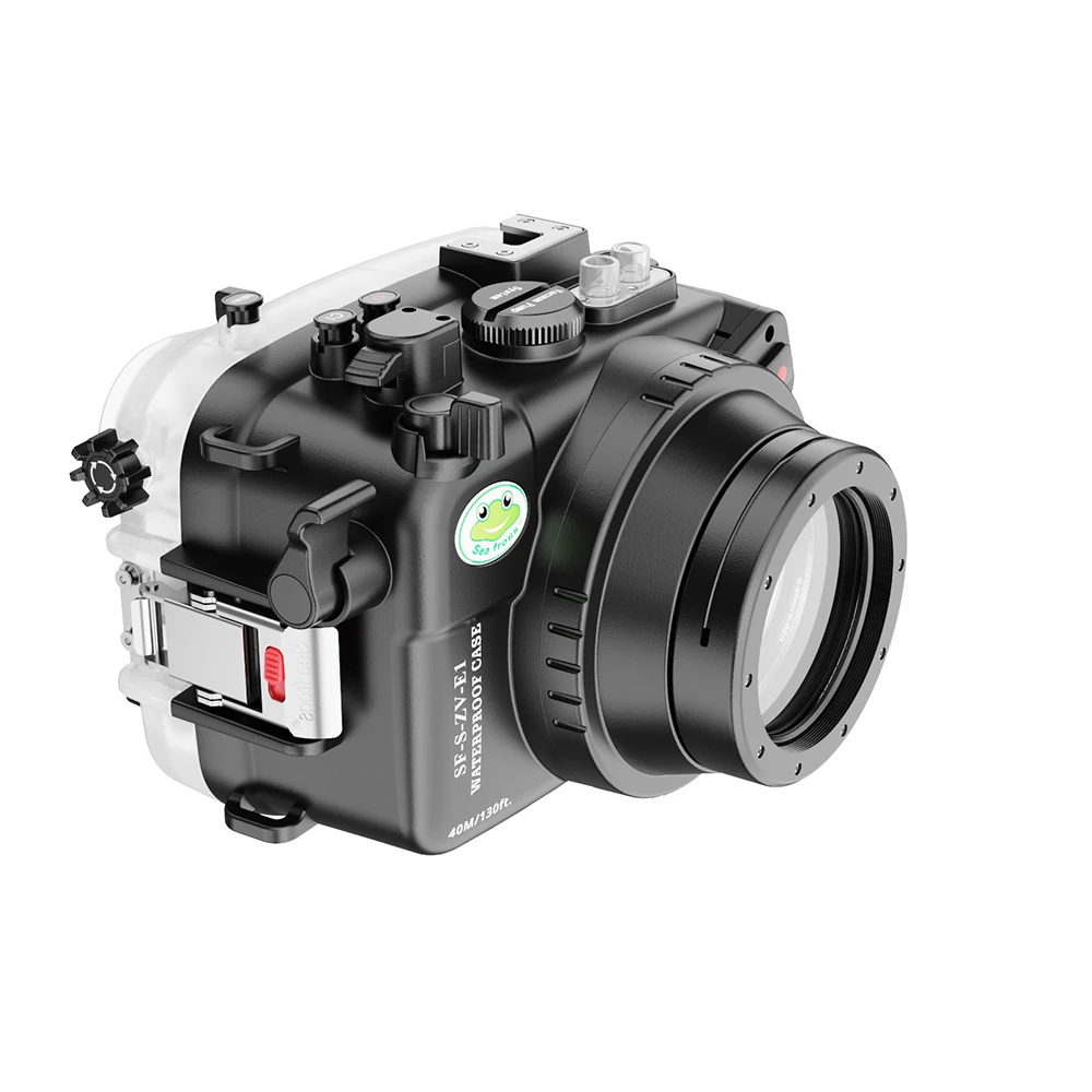 Seafrogs 40meter Underwater Camera Housing With Standard Port For Sony ZV-E1 Waterproof Camera Case90mm 16-50mm 28-70mm 10-18mm