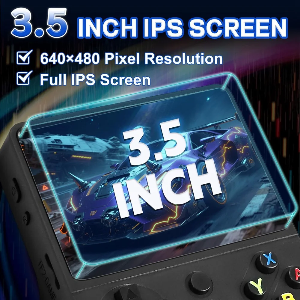 

GROCE-RG36PRO Ретро игровая консоль с открытым исходным кодом 3,5-дюймовый IPS-экран Портативный видеоплеер Портативный игровой автомат 64G