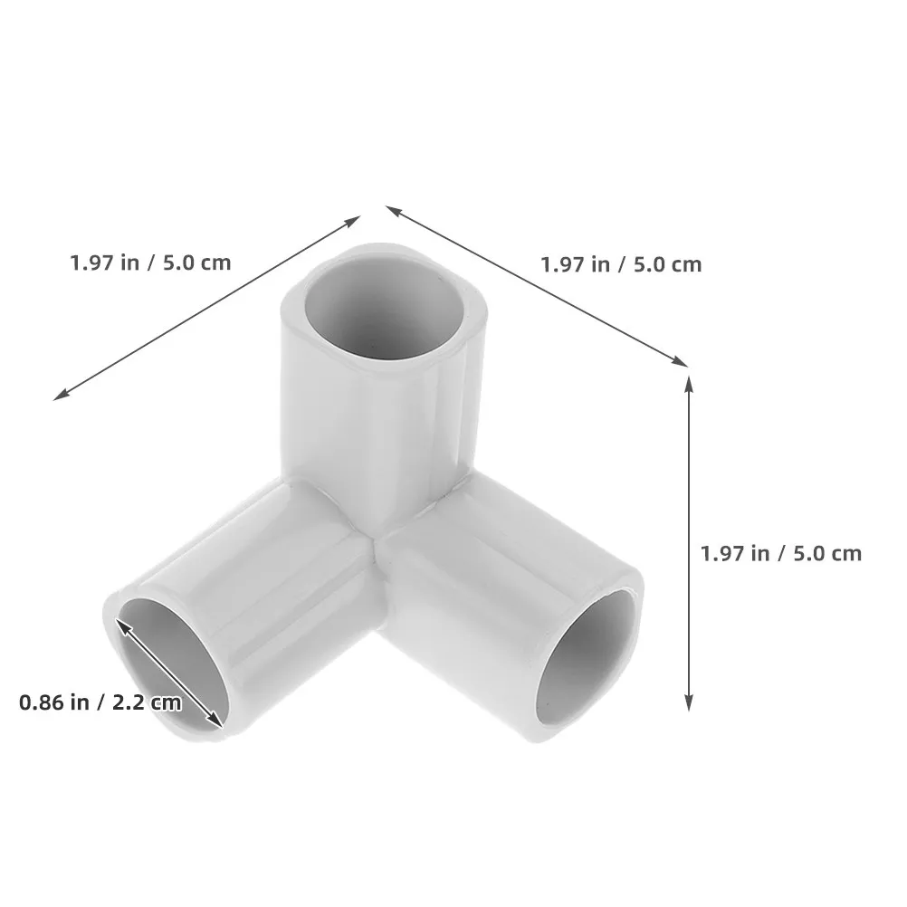 2pcs Plastic Pipe Connectors For Baby Playpen Easy Install Indoor Outdoor Safety Fencing Detachable Multi-Functional Joint