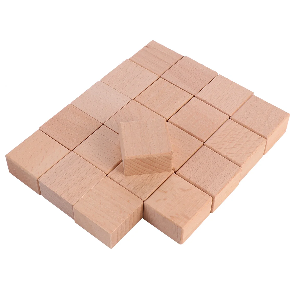 20Pcs Wood Block Blank Hard Wood Rubber Stamp mounts Scrapbooking for DIY