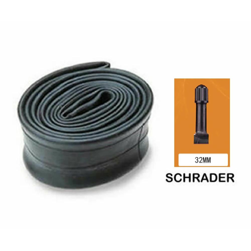 Presta-Schrader Valve, Rubber Inner Tire, Butyl, Rubber Substituição, Peças do tubo de bicicleta, AV, FV Bike, 26x1.75 ", 2.125"