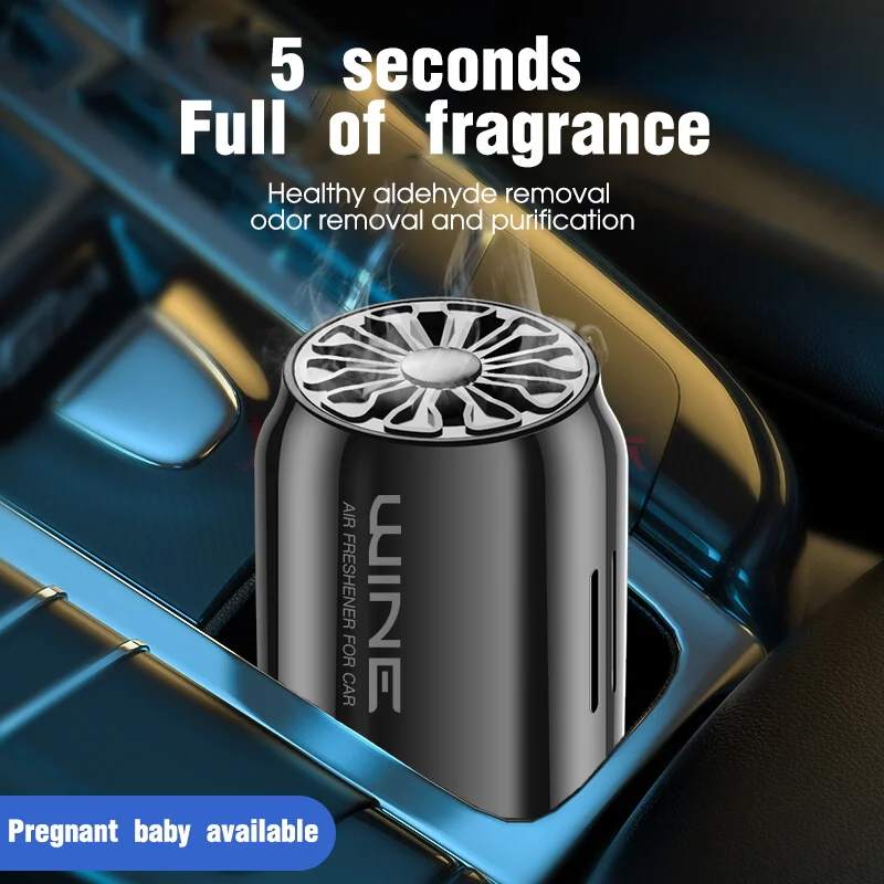 

Car Cup Holder Balm Nano Formaldehyde Removal 365 Days Long Lasting 0 Alcohol For Pregnant Baby Rotary Adjustable Air Freshener