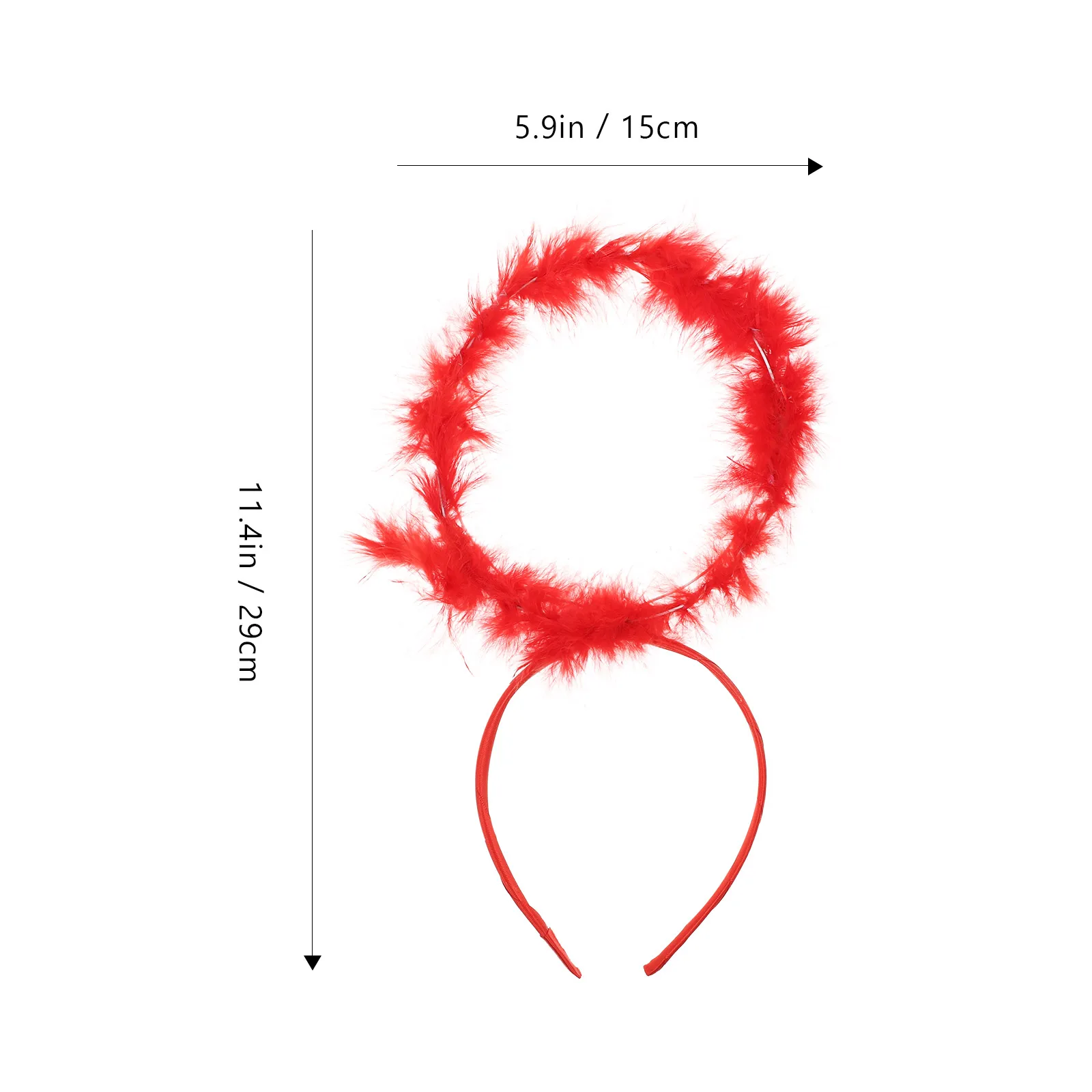 

Artificial Headbands Red Cosplay Hair Hoops Angel Durable Comfortable Halloween Stage Performance Christmas
