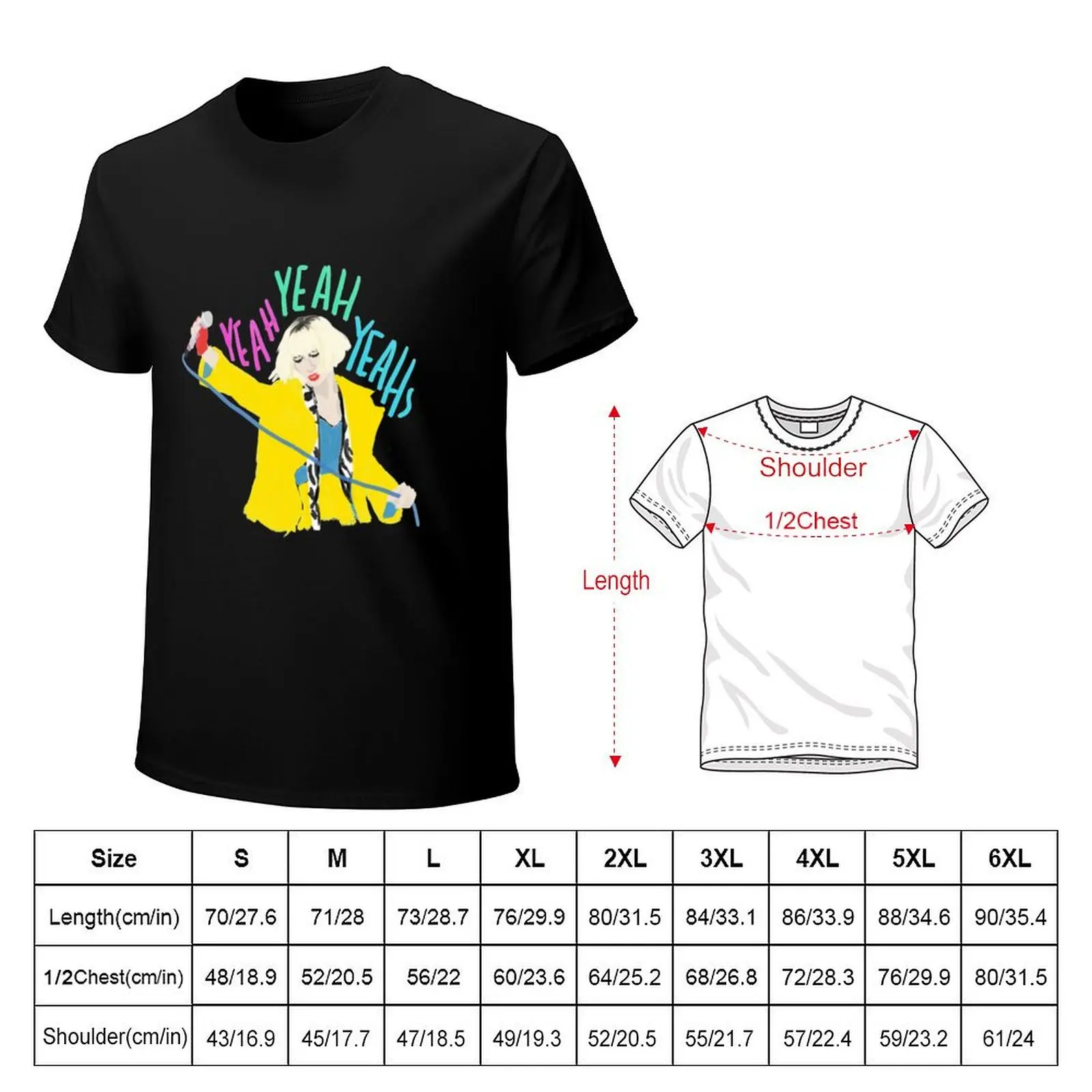 Karen O Yeah Yeah Yeahs T-Shirt Classic Crew Neck Cotton T-Shirt