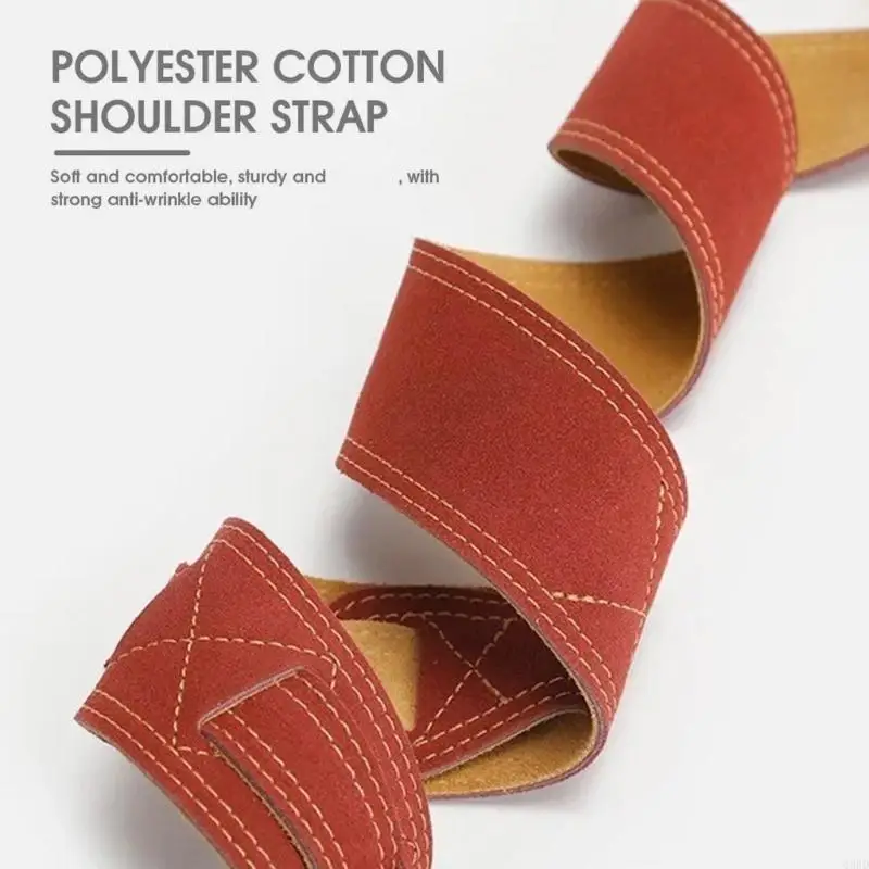 Universal Guitar Strap with Smooth Leather Surfaces Easy to Clean and Maintain 52mm Width PU Texture for Daily Use 69HD