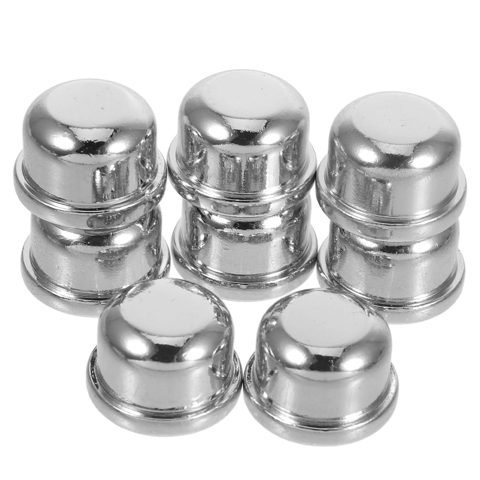 

8pcs Metal Lamp Shade Finial Cap Ball Knob Decorative Toppers Screw On Holder for Lamp Shades 1/4-28 Threaded Modern Elegant