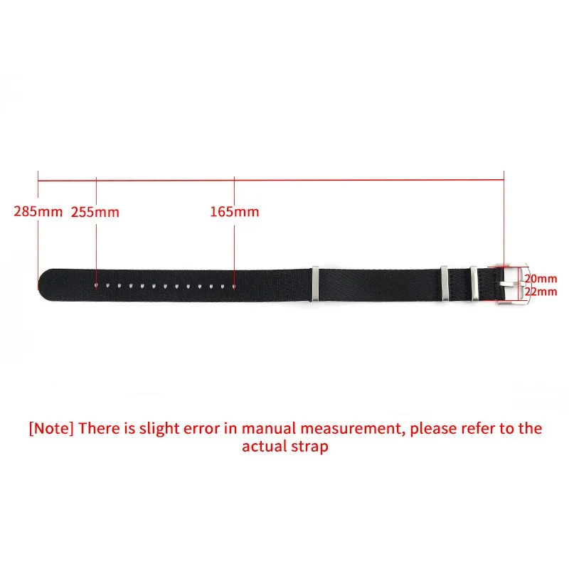 20mm 22mm High Quality Durable Nylon Canvas Watch Strap Replacement for Universal Sport Waterproof Watch Band Bracelet Accessory