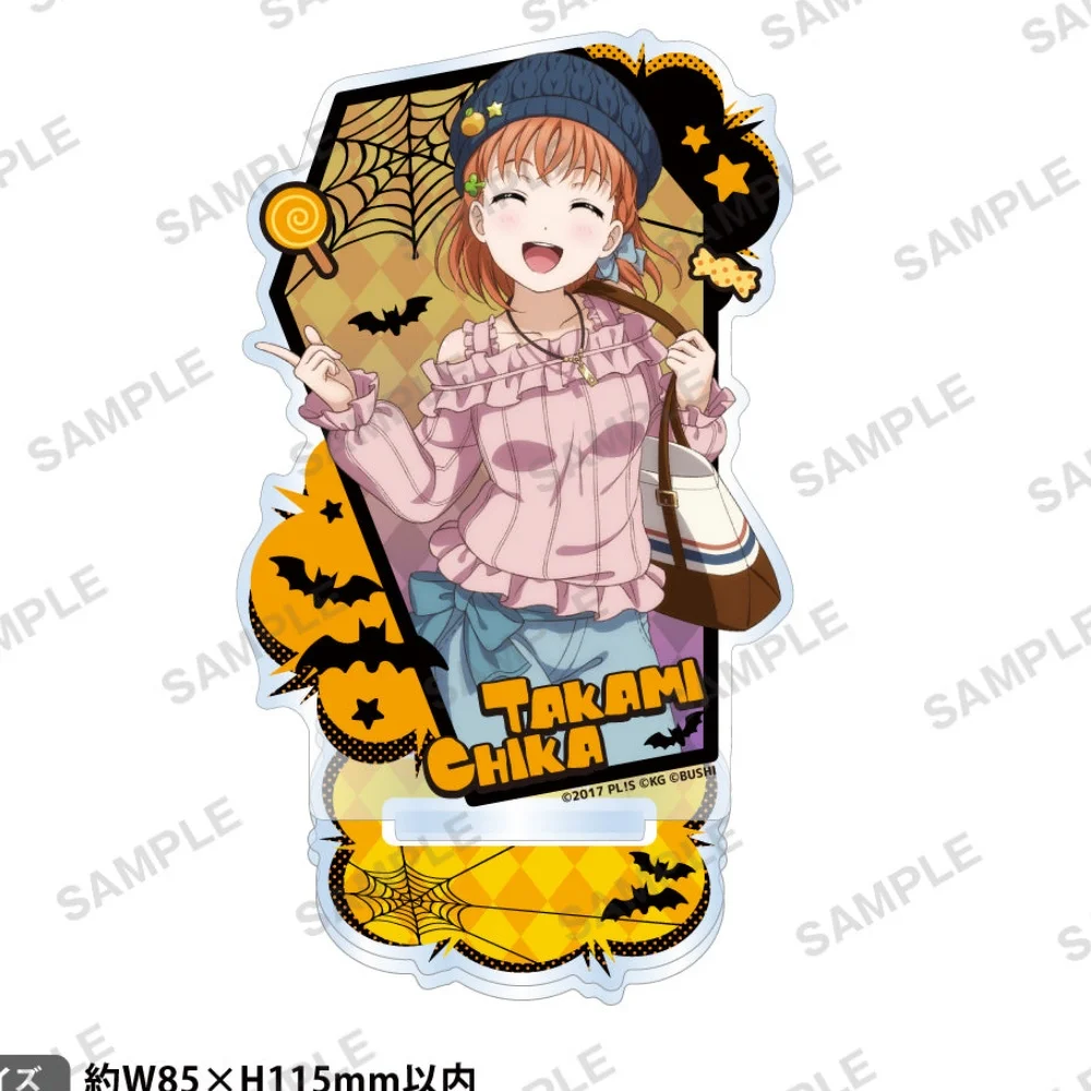 Anime Love Live! Sunshine!! Halloween 15cm Acrylic Stand HD Riko Yoshiko Holiday Gift Independence Day Table keychain