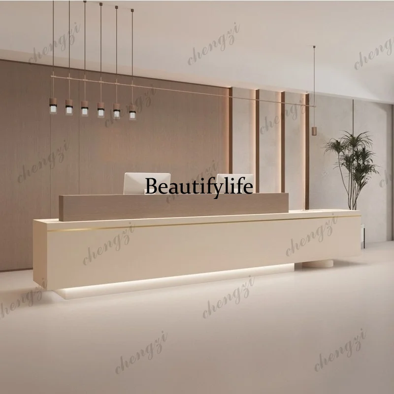 PPP European Unique Reception Desks Company Simple Aesthetic Design Reception Desks Modern Executive Mostrador Trendy Furniture
