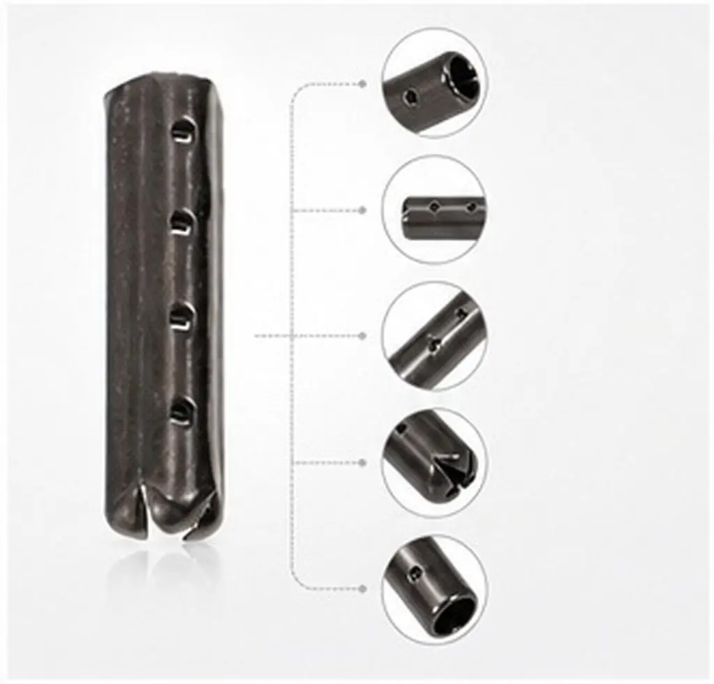 50Pcs Metal Shoelace Tips Copper Drawstring Cord End Caps 0.2 Inch Diameter Round Cord End Caps for Hoodie Shoes Pants Sneakers