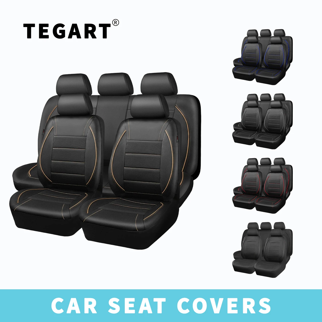 

All Season Quited PU Leather Car Seat Cover Full Surrounded Seat Protector Waterproof Universal Fit Sedan Suv Pick-up Truck Seat