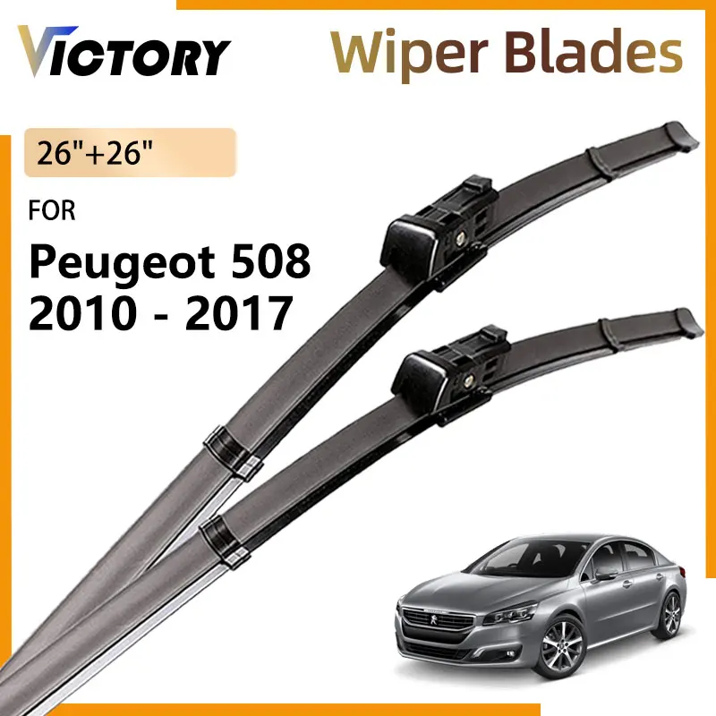 

2x For Peugeot 508 SW MK1 W23 2010 - 2017 2015 2014 2013 2012 2011 Accessories Front Wiper Blade Windshield Windscreen Brushes