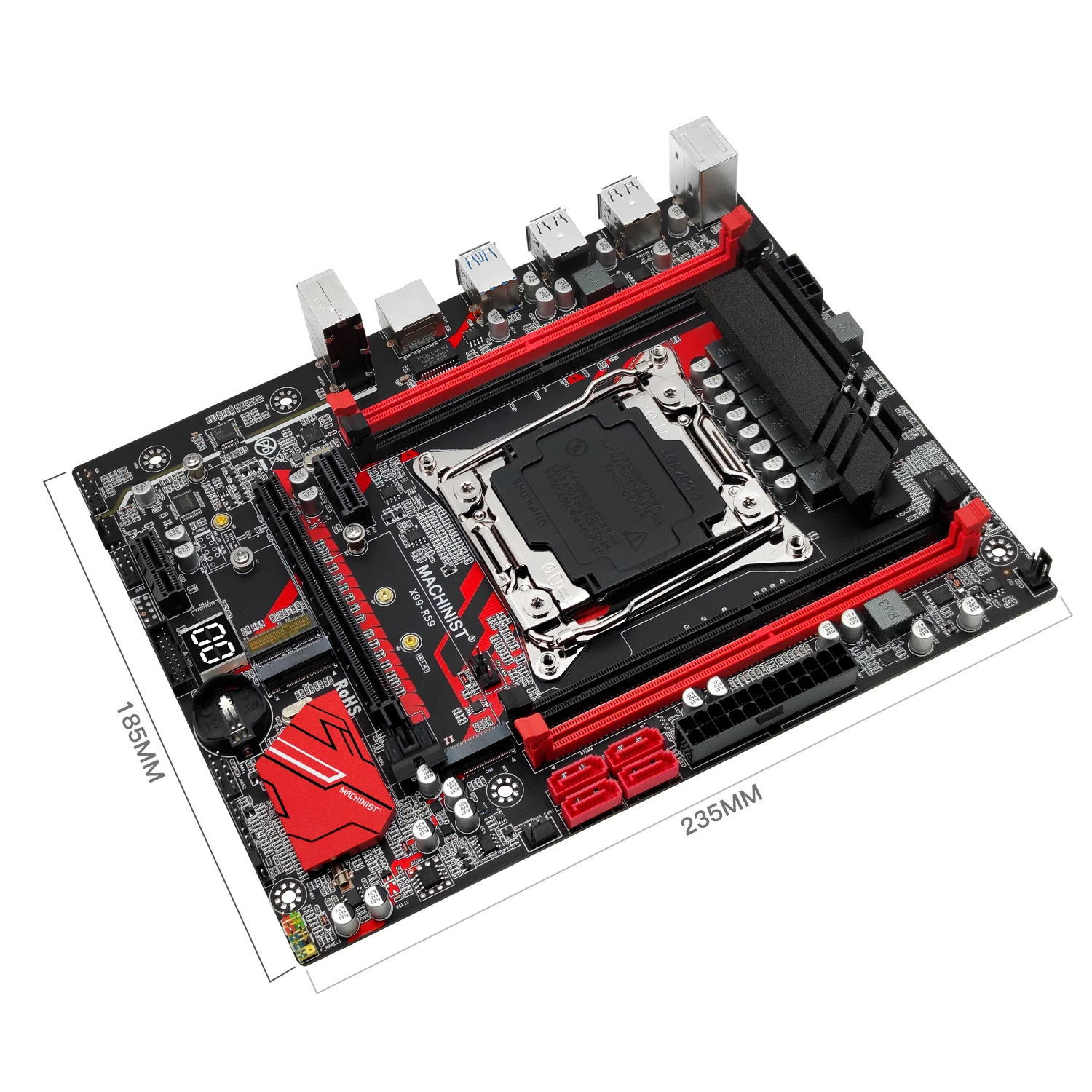 MESIN X99 motherboard LGA 2011-3 mendukung Intel Xeon E5 2650 2680 2667 V4 2670 V3 CPU DDR4 RAM NVME SATA WIFI M.2 M-ATX RS9