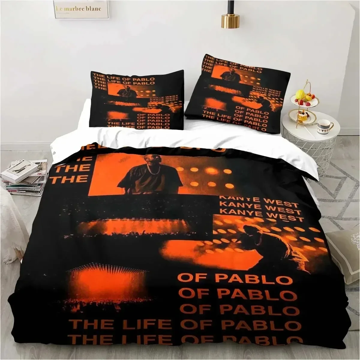 Rapper Kanye West Supplies Set Duvet Cover Set Bedding Sets For Adults Bed With Pillowcases No Filling Luxury Birthday Gifts