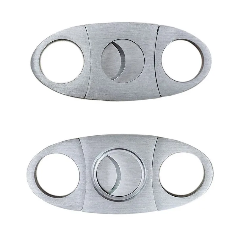 

60 PCS- Mini Portable Cigar Cutter All Steel Cigar Scissors Metal Round Double Blade Cigar Scissors Stainless Steel