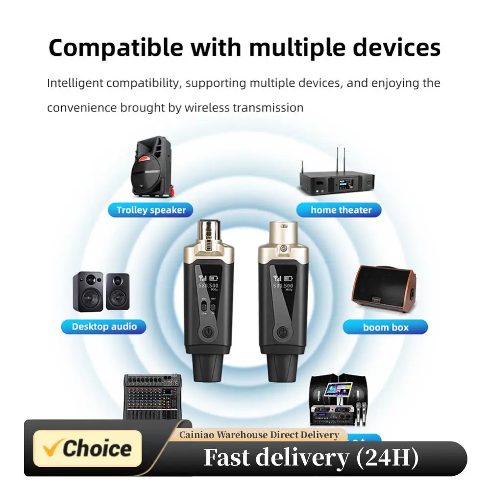 uhf-wireless-transmitter-receiver-kit-type-c-rechargeable-automatic-transmitter-setup-hd-display-screen-for-live-streaming-mixer