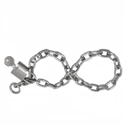 50cm stainless steel hand ankle restraints chain Ankelets bracelets lock Chain