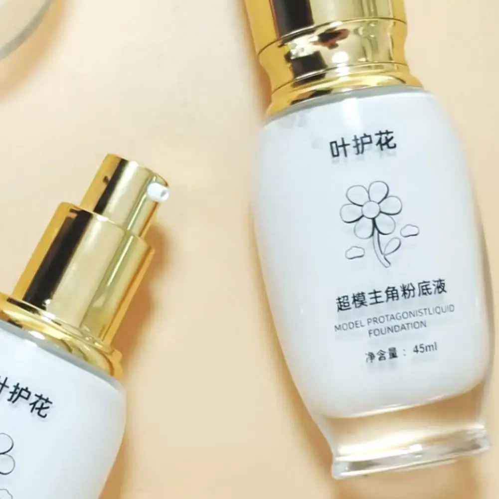 Fondotinta liquido bianco puro Correttore a lunga durata Regolatore mixabile per schiarire e illuminare per il trucco scenico cosplay