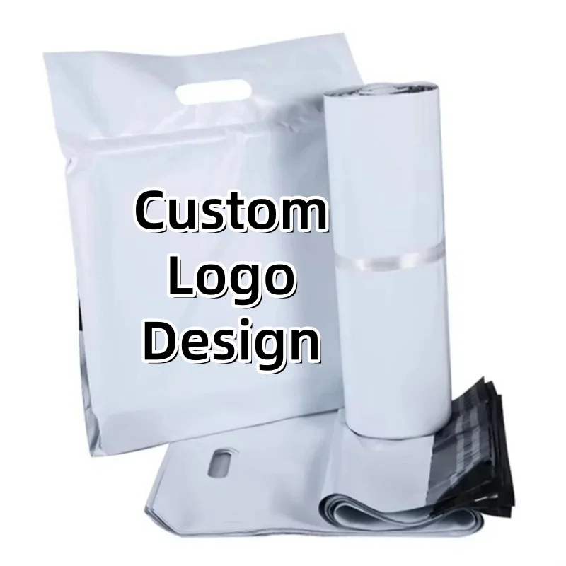 

50PCS Portable White Express Courier Mailer Bag DIY Plastic Self-Sealing Adhesive Poly Envelope T-shirt Gift Mailing Pouches