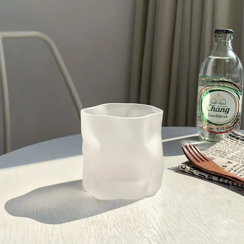 

4pcs Textured Glass Cups Available in Multiple Colors Suitable for Outdoor Camping Party Wine Glasses Beer Mugs Drinking Cups
