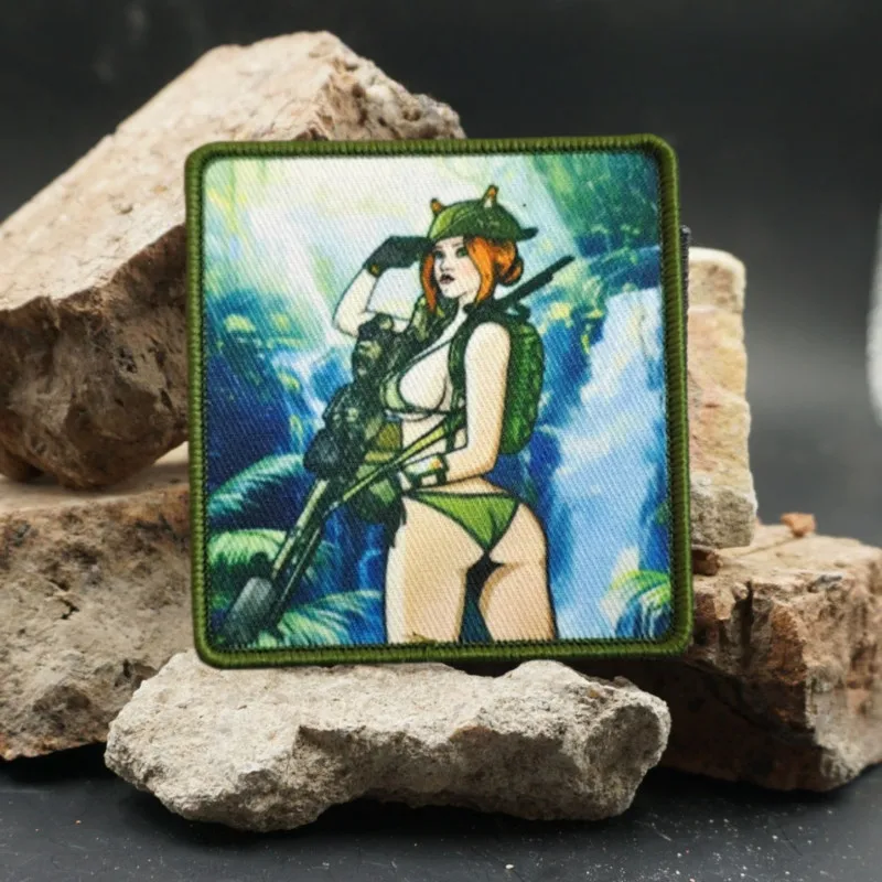 2026 Neuer militärischer taktischer Aufnäher, Anime-Moral-Abzeichen, Armband, für Kleidung, Hüte, Rucksäcke, taktische Ausrüstung