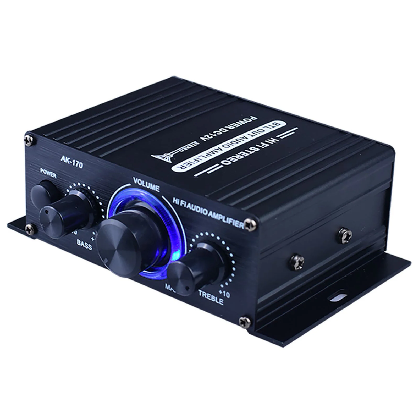 

400W 12V 2 Channel Powerful Stereo Audio Power Amplifier HiFi Bass Amp Car Home