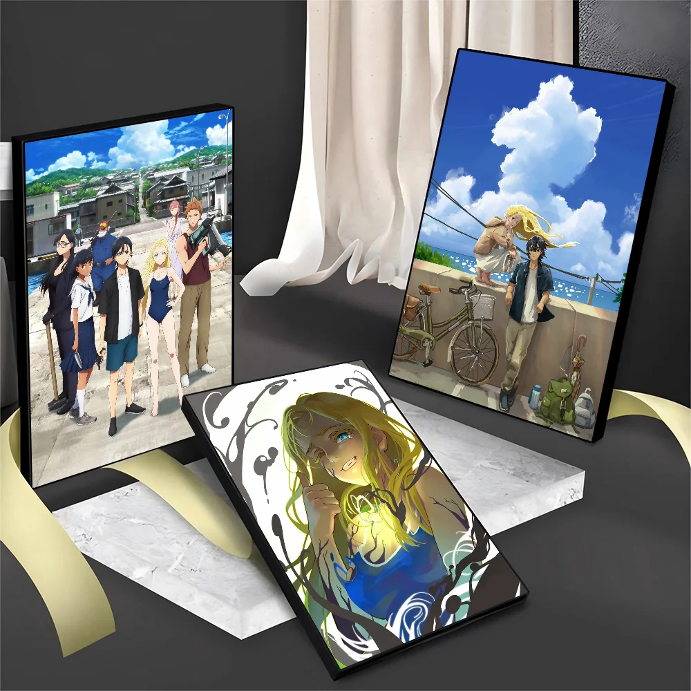 Summer Time Rendering DIY Sticky Poster Waterproof Paper Sticker Coffee House Bar Stickers Wall Painting