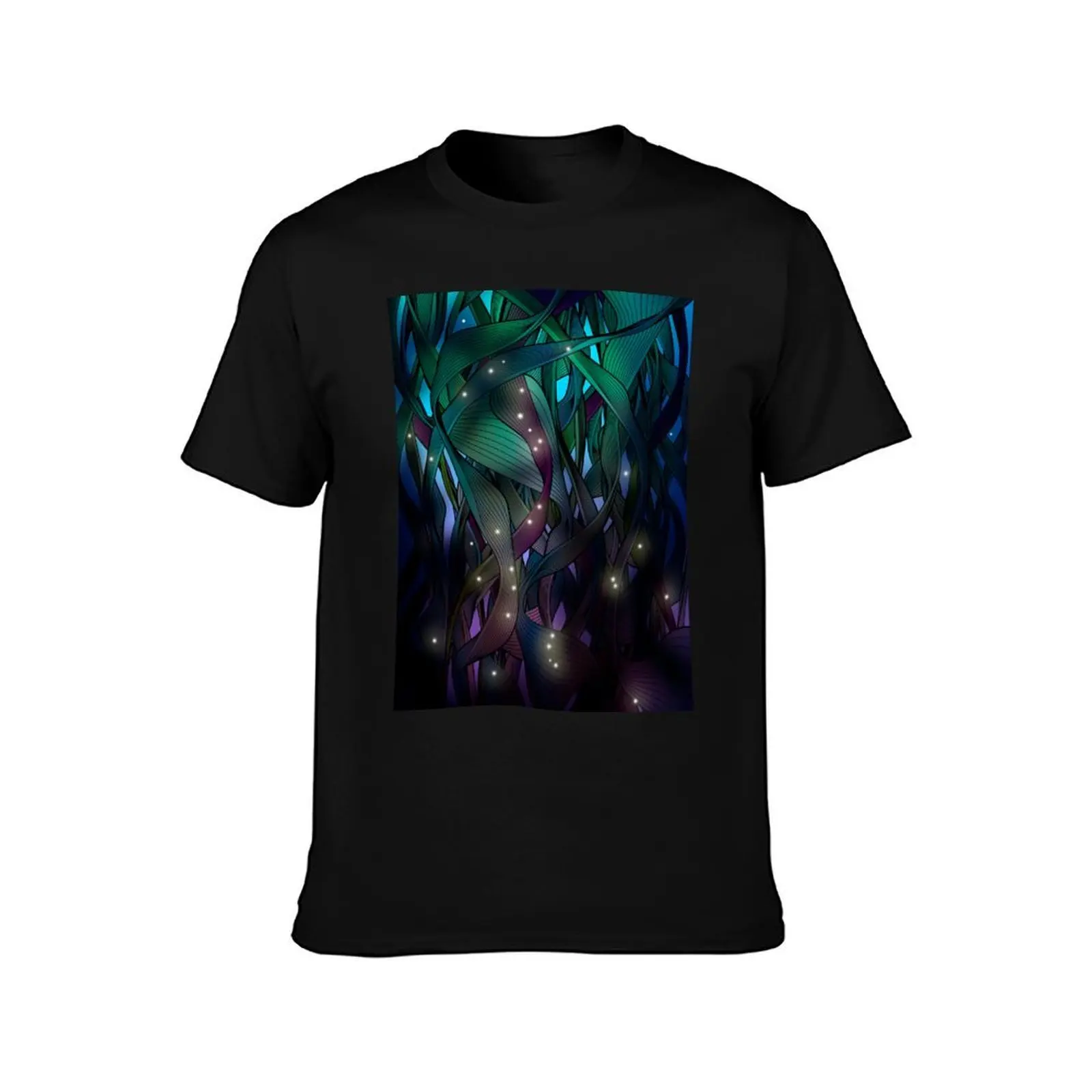 Nocturne (with Fireflies) T-Shirt Casual Daily Wear Short Sleeve Top T-Shirt