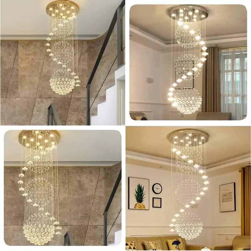 Art Deco Chandelier LED Ceiling Light Modern Home Living Room Restaurant Lighting Fixture