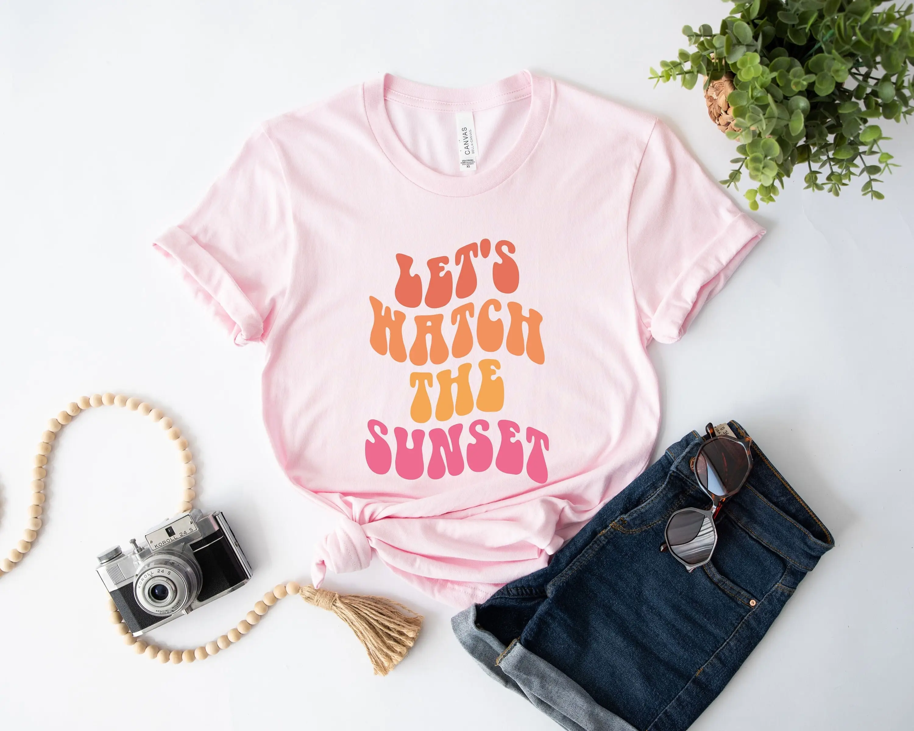 Summer Vacay T Shirt Let'S Watch The Sunset Lover Vibes Beach Squad