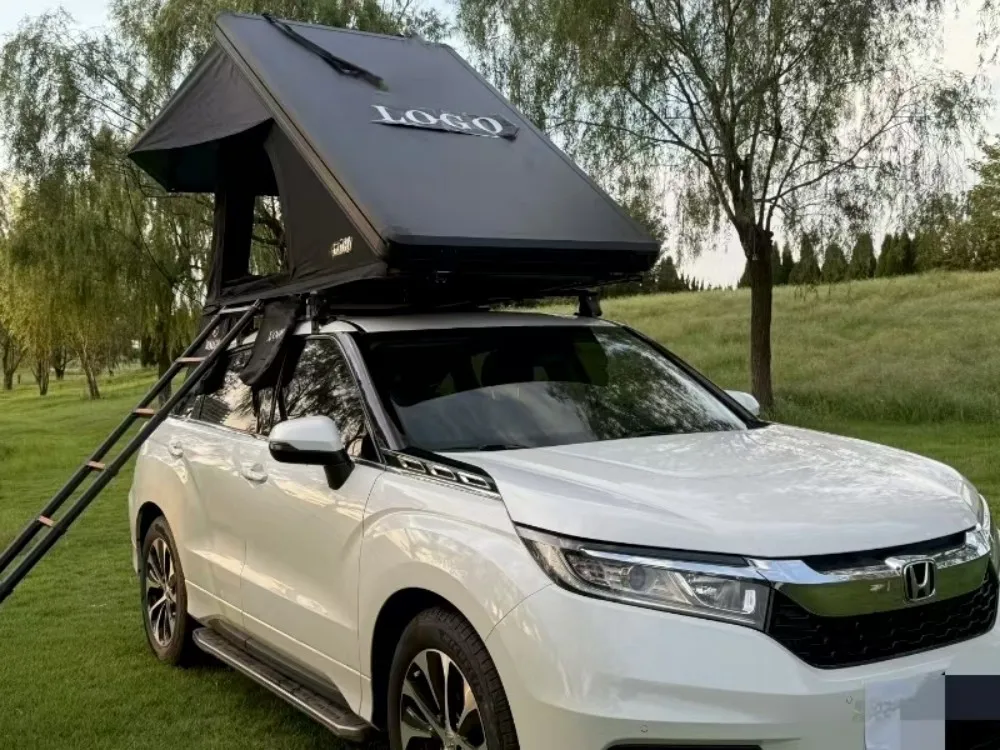 Wholesale Outdoor Rooftop Tent Box With Ladder Camping Rtt 4X4 Slimline Aluminum Hard Shell Triangle Car Roof Top Tent