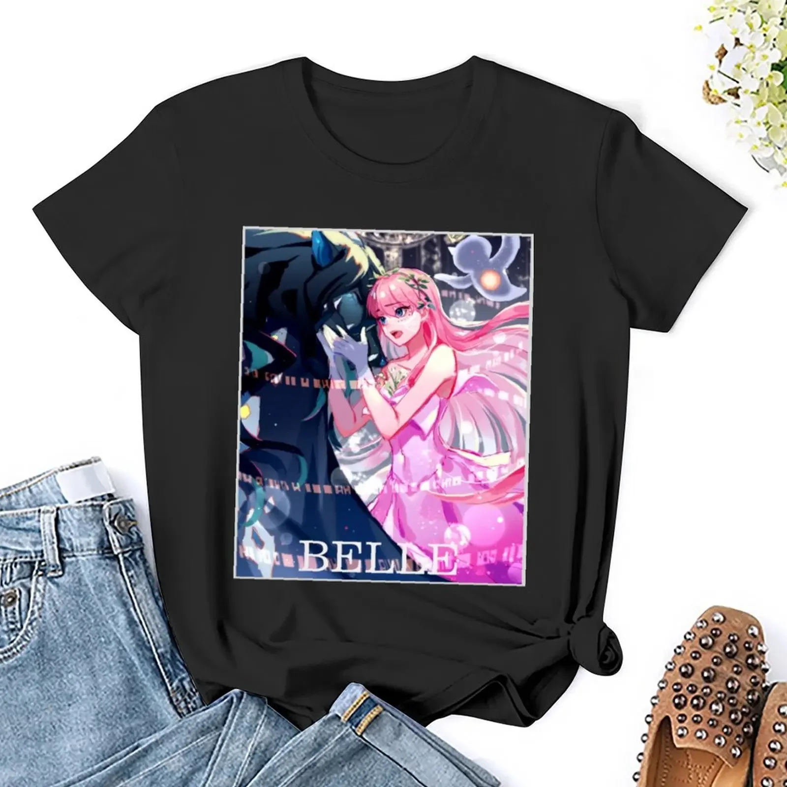 The Dragon And Freckled Princess t-shirt cute clothes tees magliette semplici di moda coreana per le donne