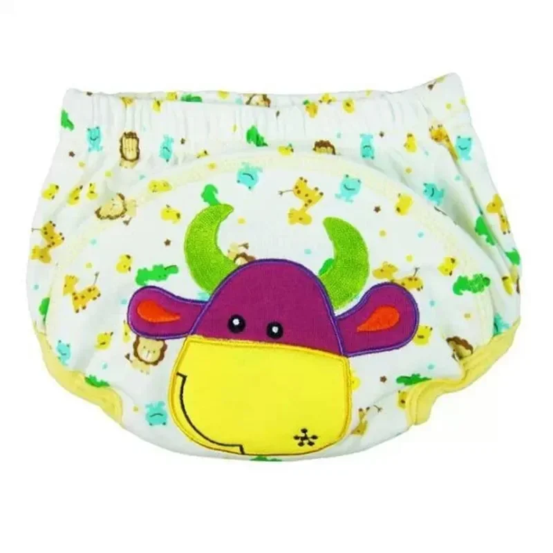 5pcs Boys Cotton Cloth Diaper Nappies Pants Reusable Washable Baby Pocket Waterproof Breathable Size 90 for 10-14kg