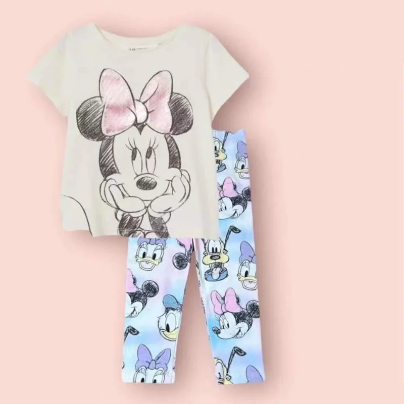 Cute Baby Girls Kids Clothing Disney Minnie Girls Clothes Sets Baby Clothes Set 0-10year Years Old