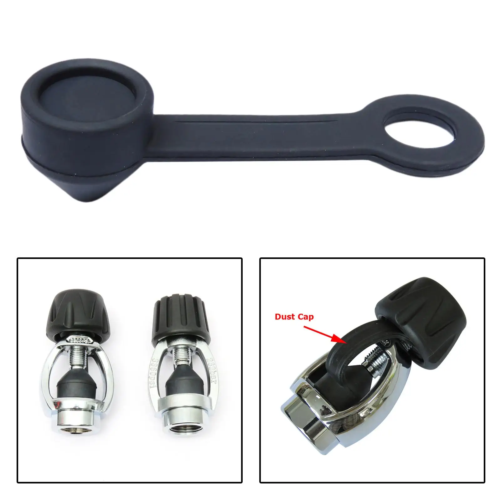 

Dive Regulator Accessory Rubber Dust Cover Durable Protector for Scuba First Stage Regulator Install Equipment