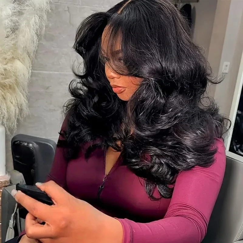 13x4 الجسم موجة الدانتيل الجبهة الباروكات شعر الإنسان قبل قطعها 200% الكثافة HD شفافة الدانتيل الباروكات الأمامية للنساء