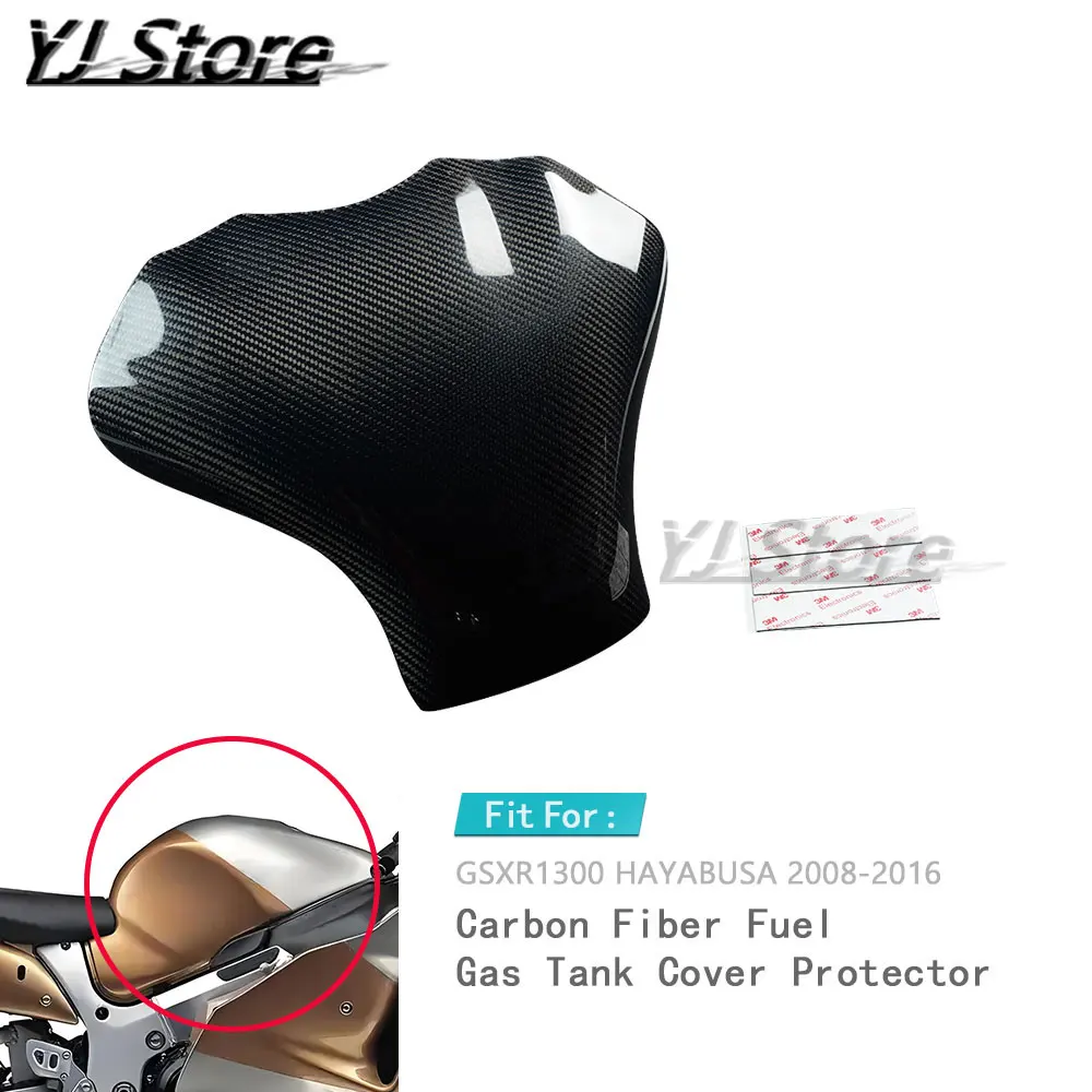 Fit For SUZUKI GSXR1300 HAYABUSA 2008-2016 Motorcycle Carbon Fiber Tank Protector Cover