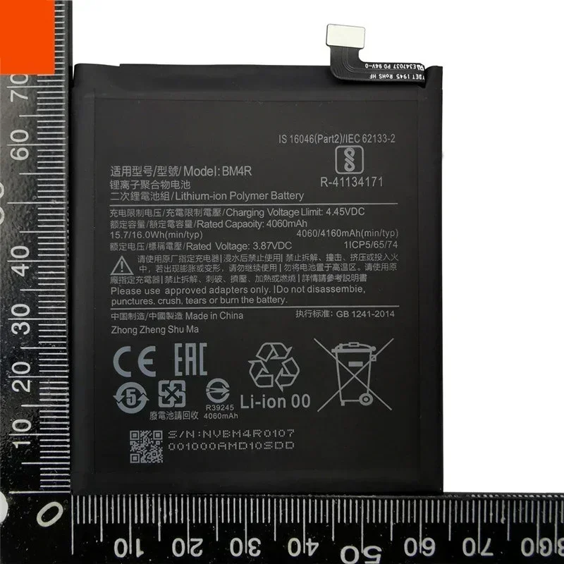 2025 Years 100% Original BM4R 4160mAh Phone Battery For Xiaomi Mi 10 Lite 10Lite 5G Zoom Replacement Batteries Fast Shipping