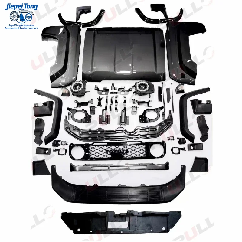 

for Car Modified Body Kit 2002-2022 LC70 LC76 LC79 Upgrade to 2024 Style Bumper Hood Grille