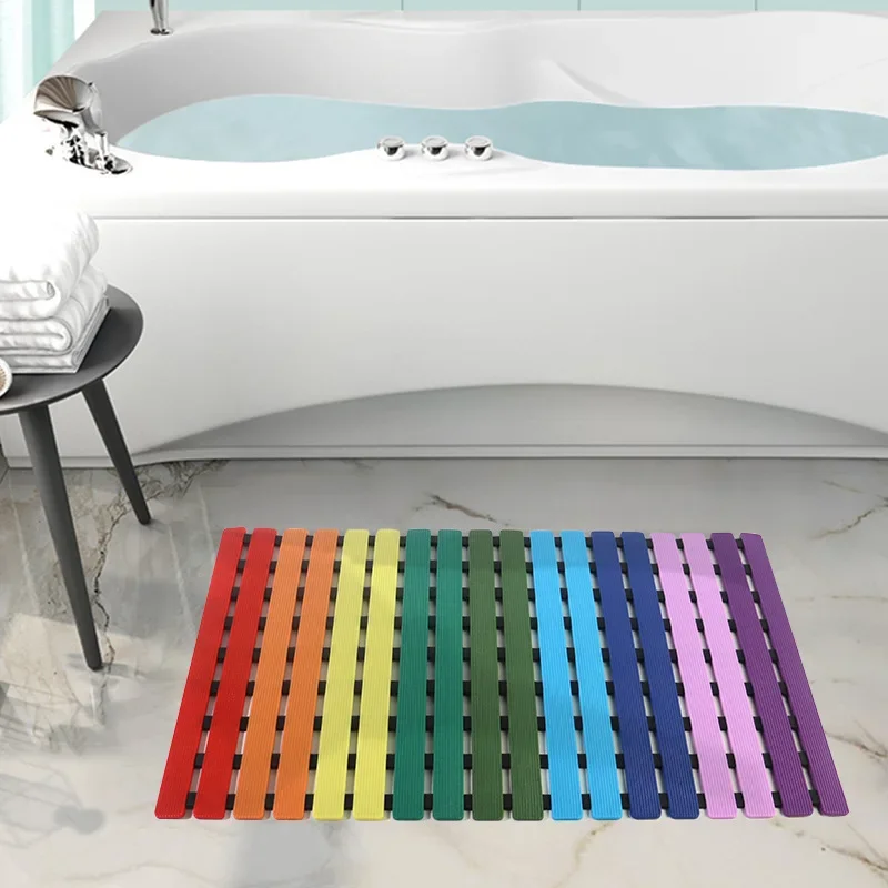 Splicing Anti Slip Pad Bathroom Mat with Sucker Shower Pad Floor Protector Decor  Living Room Bedroom Carpet salle de bain