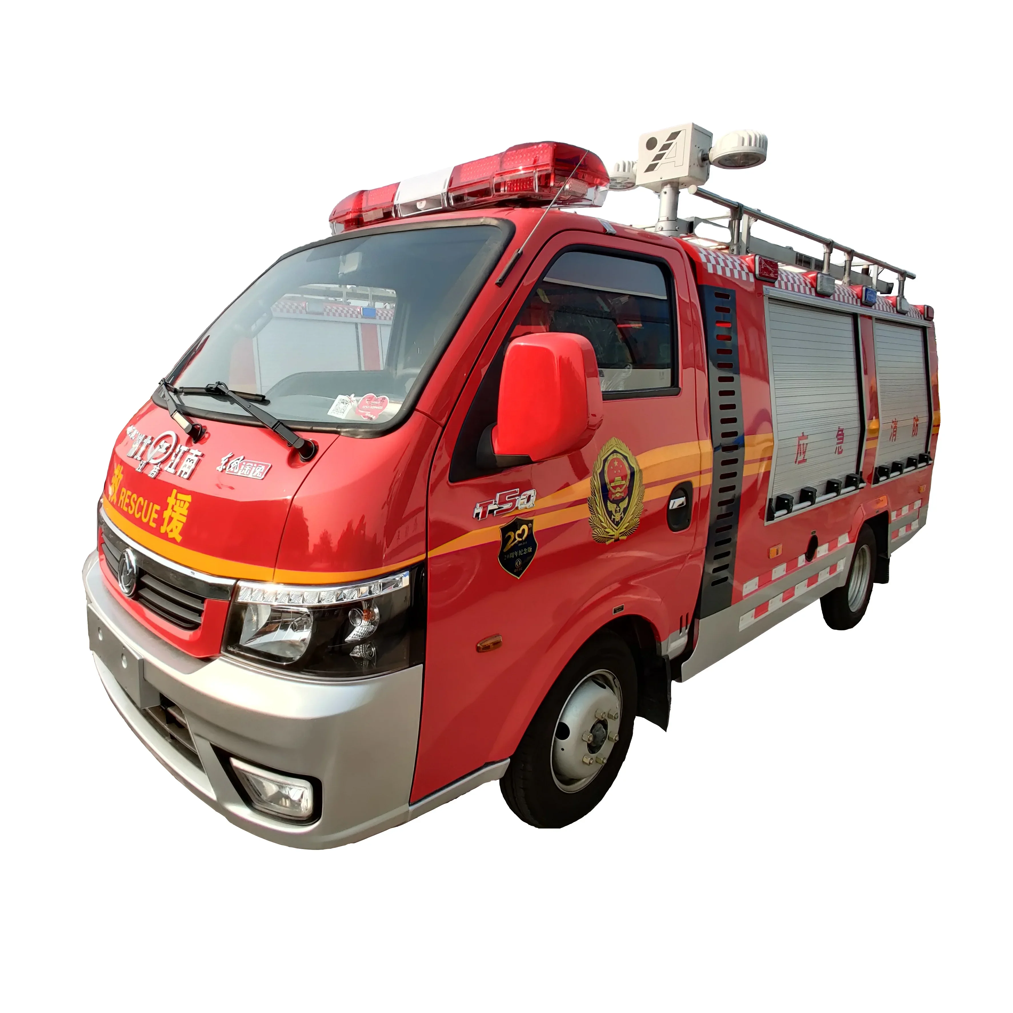 China Fabricante Prime DFAC Resgate Escape Motor de incêndio de espuma de água de emergência 4X2 Caminhão de bombeiros de água Mini caminhão de combate a incêndio