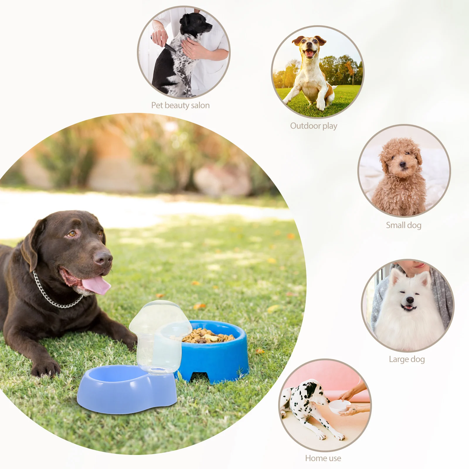 

Automatic Dog Water Feeder Dispenser Plastic for Dogs Cat Drinking Cats Household